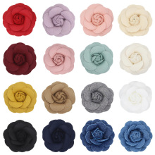 新款小香风山茶花朵diy胸花头花发饰礼盒辅料服装鞋帽配件花5.5cm