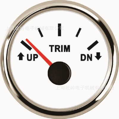 Precision and Backlight, Output – automobile instrument - silver-edge-white-background-pointer-upward