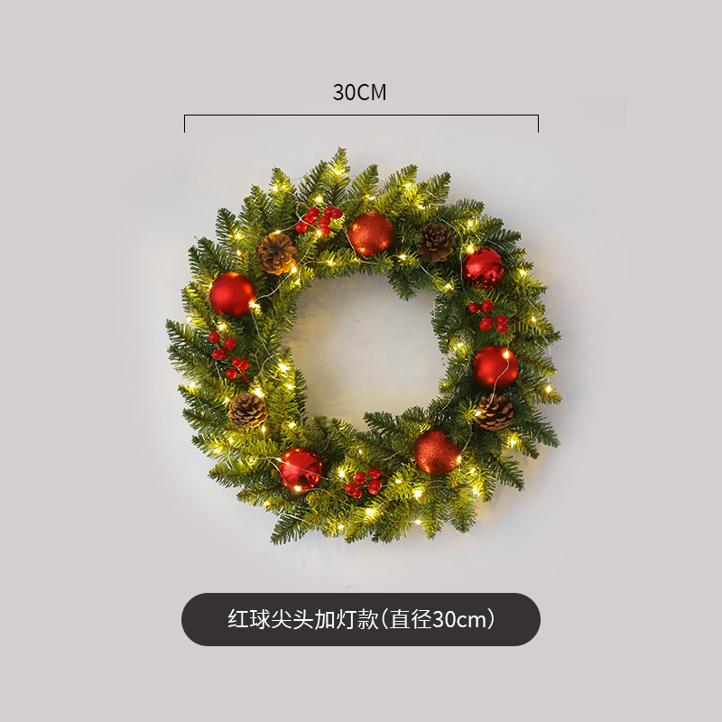 Cabeza puntiaguda de bola roja más tipo de lámpara (diámetro 30cm)