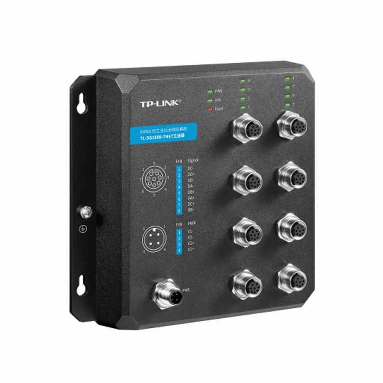TP-LINK 8-портовый гигабитный промышленный Ethernet-коммутатор TL-SG1008-TN67, индустриального класса