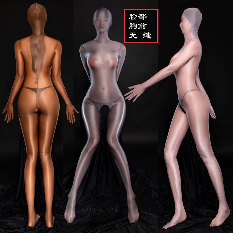 Plus-Size Sm Erotic Lingerie for Women, Shiny and Silky, Sexy Transparent Full-Body Tight-Fitting Bodysuit 9135 Plus-Size Sm Erotic Lingerie for Women, Shiny and Silky, Sexy Transparent Full-Body Tight-Fitting Bodysuit 9135