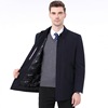 Winter clothes dad Removable Internal bile Down Jackets man Lapel button Jacket middle age Simplicity coat men's wear