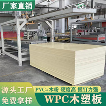 厂家供应建筑板材WPC木塑板 装饰墙板防潮阻燃高硬度PVC木塑板