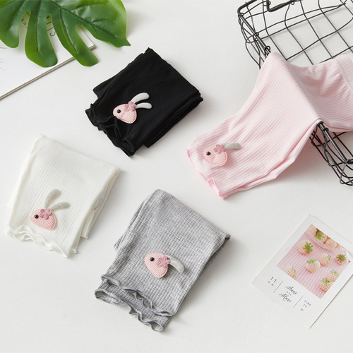 Women's 5-Piece Pants Children's Versatile Stylish Baby Casual Ice Silk Outer Wearing Leggings Thin Pure Cotton Modal