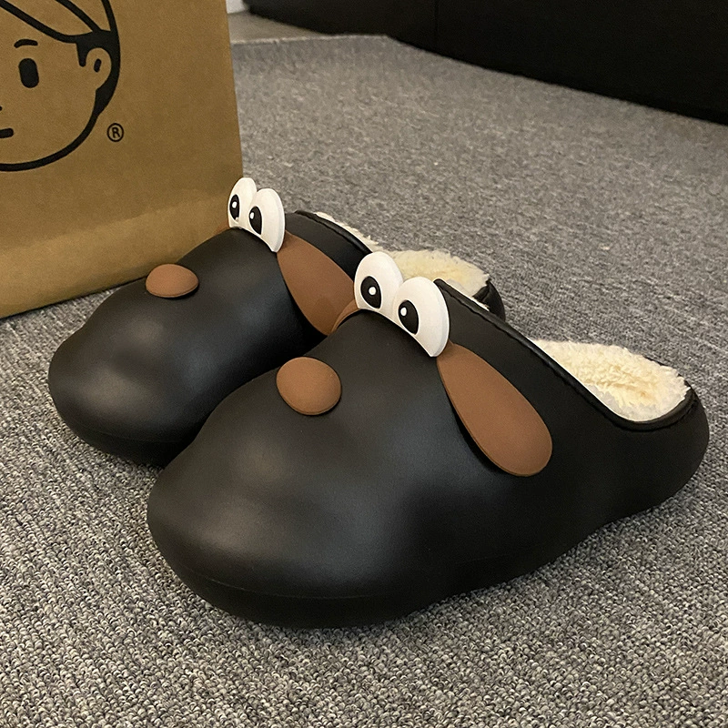 Хлопчатобумажные тапочки женский 2024 новый зимний бархат утолщение домашней обуви противоскользящая водонепроницаемая пара зимний хлопковый буксир женский
