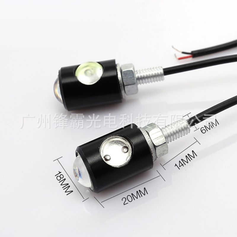 Source manufacturer COB high-power LED eagle eye light license plate light motorcycle daytime running light screw counterattack light reverse light