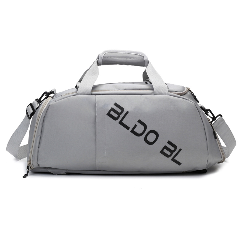 Bolsa de equipaje multifuncional para hombres y mujeres de comercio exterior, bolsa de viaje portátil de gran capacidad, separación seca y húmeda, bolsa de ejercicios de doble zapato