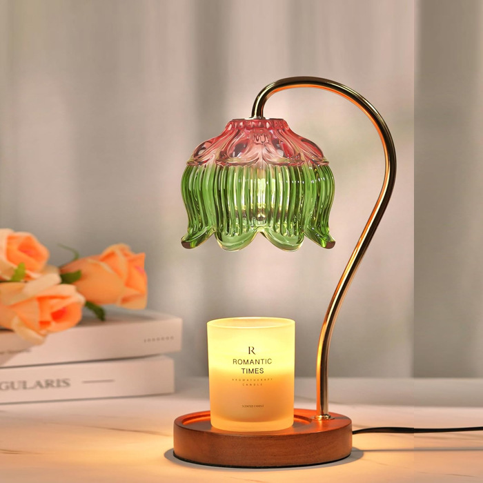 Romantic Aromatherapy Melting Wax Lamp Melting Candlestick Lamp Bedroom Melting Wax Lamp Timing Dimmable Aromatherapy Lamp Fragrance Birthday Gift