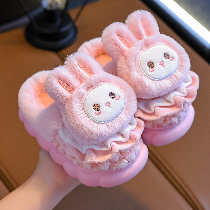 Nuove pantofole per bambini autunno inverno, graziosi cartoni animati per bambini e bambine, pantofole in cotone per neonati e bambini piccoli_voghion.com