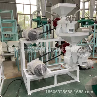 铁辊打米机小型大米加工设备 双风道抛光碾米机