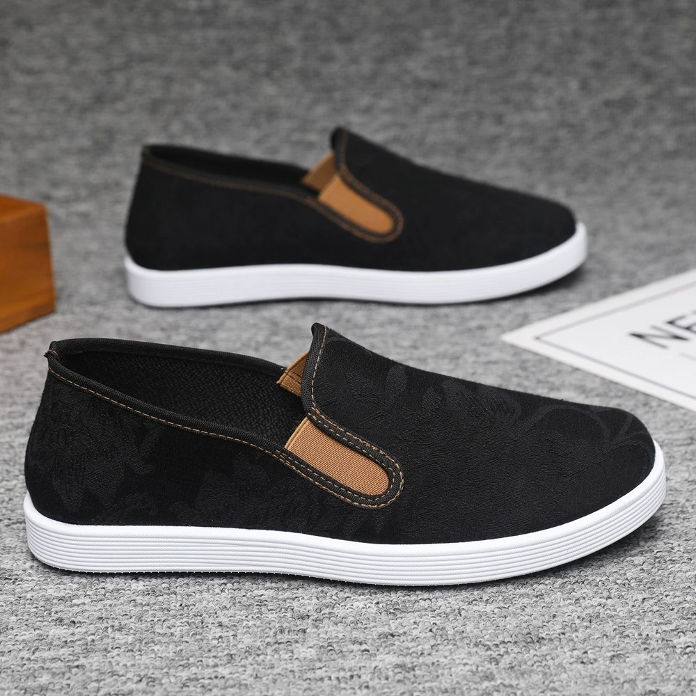 Старая пекинская обувь из ткани весной и летом новая мужская обувь дикая повседневная одиночная обувь жаккардовая мягкая подошва