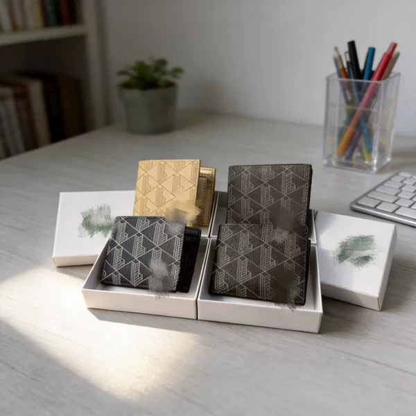 Cross-Border Trendy Patterned Wallet, Short Style Unisex Clutch, Multi-Card Slot Card Holder, Foldable Storage