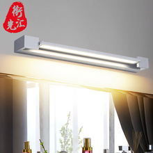 长条白色镜前灯 亚克力展厅卧室梳妆台360度可旋转壁画补光镜前灯