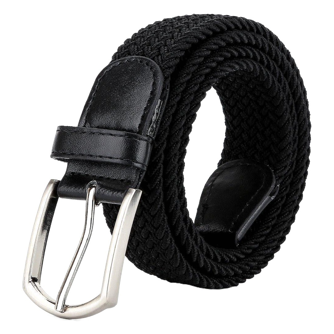 Nuevo cinturón tejido elástico para hombres cinturón elástico de lona de mujer casual estilo coreano cinturón de hebilla de PIN de todo fósforo