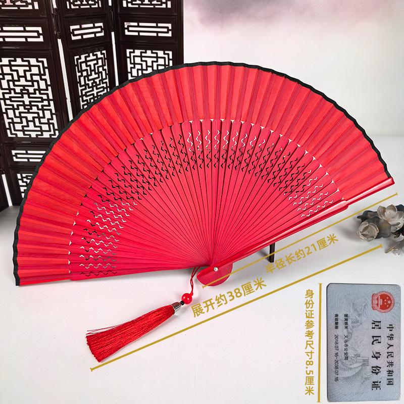 Ventilador antiguo ventilador plegable de verano chino chino cheongsam ventilador plegable de bambú artesanía ventilador pequeño ventilador de baile ventilador image 41