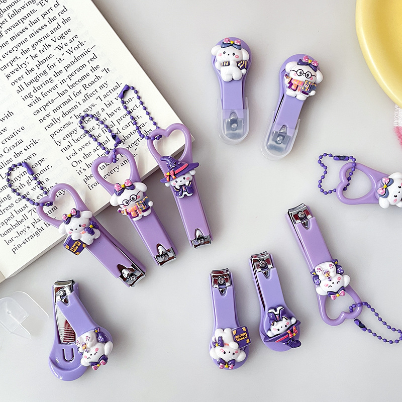 New Cute Cartoon Magician Puppy Nail Clipper Portable Anti-splash Nail Clipper Girl's Nail Clipper