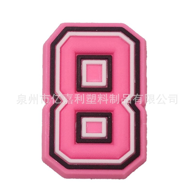 Rosa carta serie agujero zapatos Accesorios agujero zapatos DIY zapatos desmontables flor zapato hebilla al por mayor