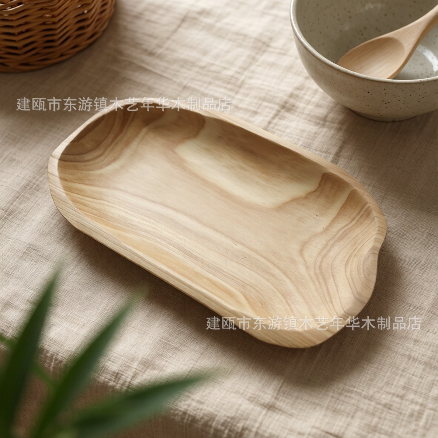 자연 접시 길이 28-30CM, 폭 16-18CM