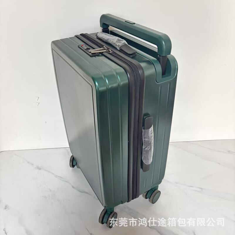 ワイドトロリースーツケース女性用 2025 新しい 20inch トロリーケース小型搭乗スーツケースパスワードトラベルレザースーツケース男性用|undefined