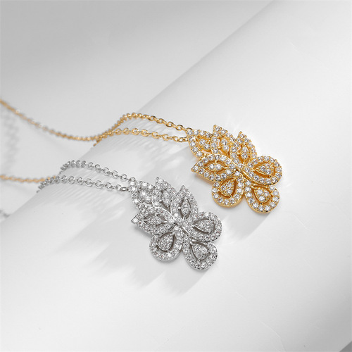 RAKOL European and American Cross-border Fashion Micro-set Diamond Jewelry Set Earrings and Pendant Wholesale