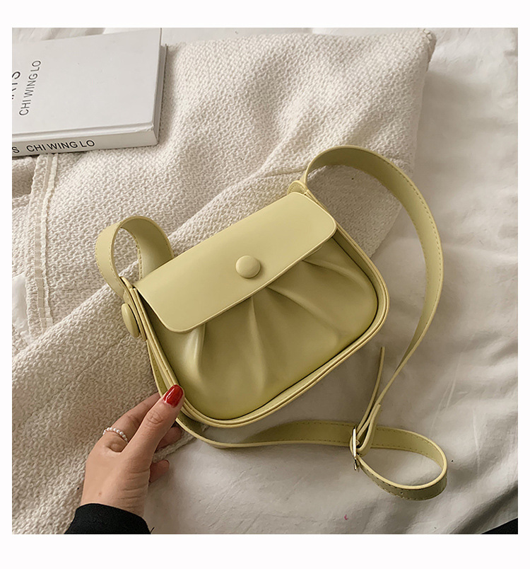 Wholesale Solid Color Shoulder Crossbody Saddle Bag Nihaojewelry display picture 100