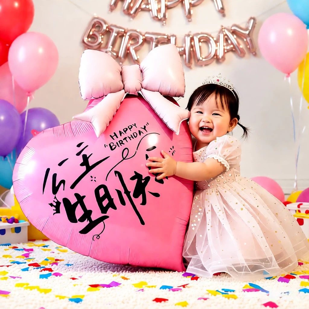 Birthday Decorations Balloons And Backdrop for 2 Year Old Girl Party Perfect for Taking Photos 3rd Or 3rd_voghion.com