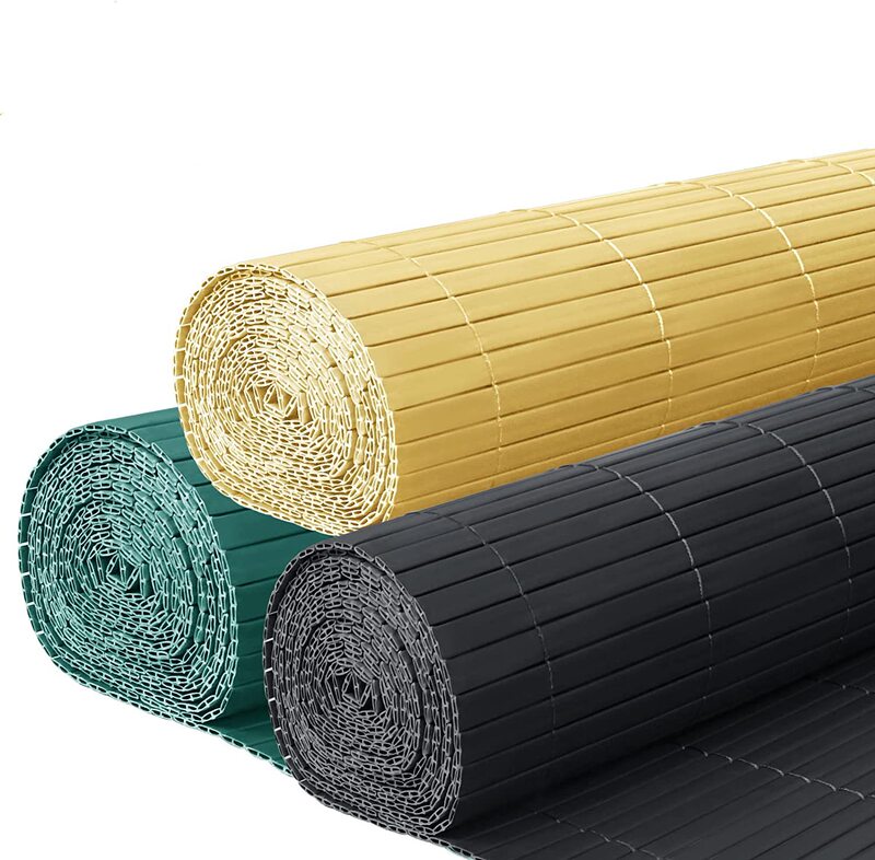 Cross border preferred third generation privacy screen PVC privacy fence garden balcony courtyard windproof PVC fence