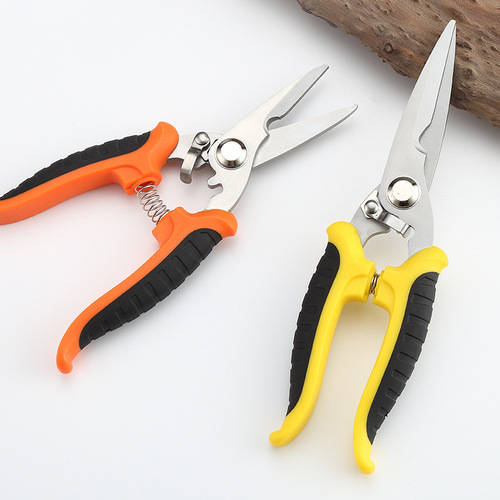 Electrician's shear stainless steel scissors home kitchen shear garden scissors industrial home shear civilian scissors