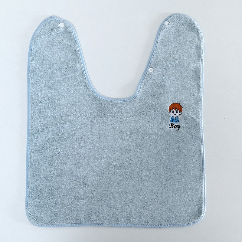 Toalla de lavado para niños absorbente Babero infantil babero del bebé kindergarten comer babero engrosada Toalla de cara