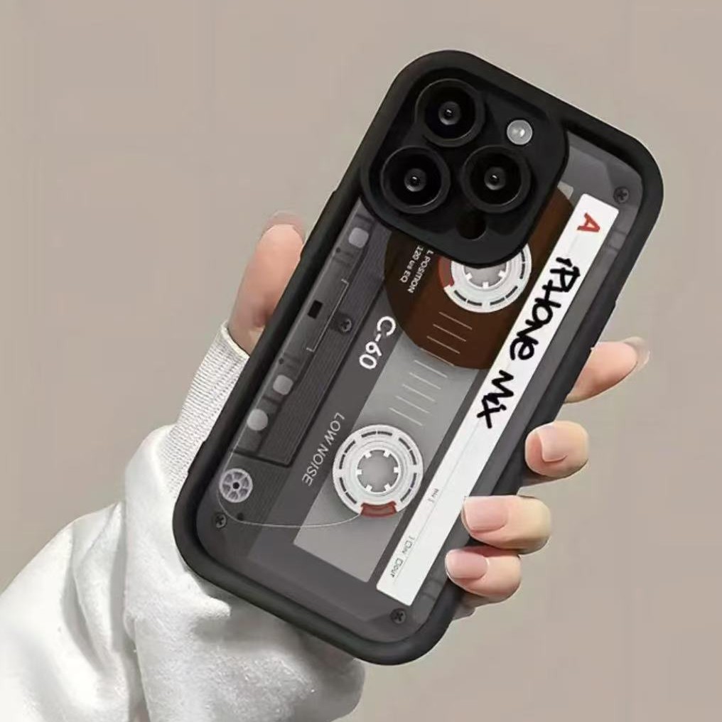 Funda para teléfono móvil iphone16pro de personalidad europea y americana Apple 15 anti-caída 14/13promax nuevo 12xr11