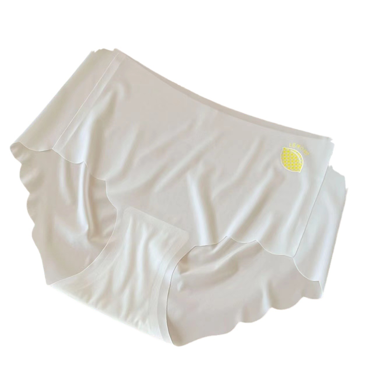Japanese Style Simple Ultra-thin Non-marking Ice Silk Naked Mask Underwear Women's Mid-waist Breathable Quick-drying Cotton Crotch Briefs