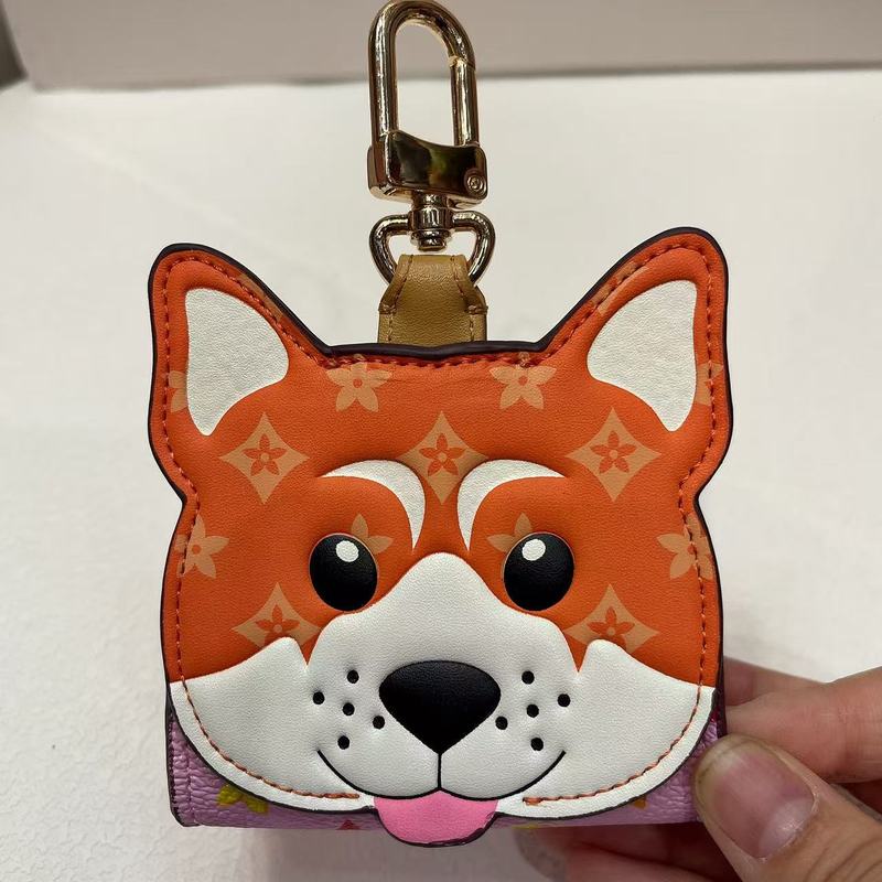 mini老花柴犬小狗托腮小熊airpods耳机包挂饰 口红钥匙扣包包挂件|undefined