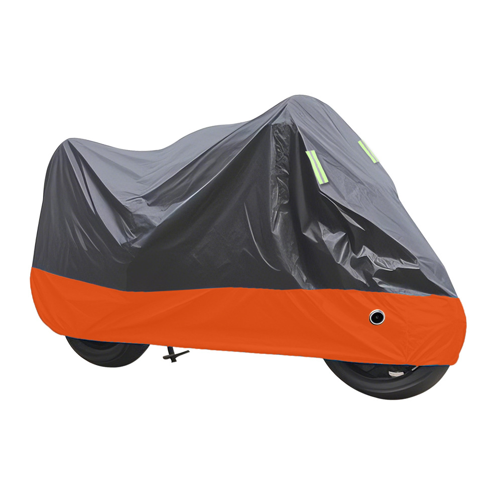 블랙과 오렌지 스티치