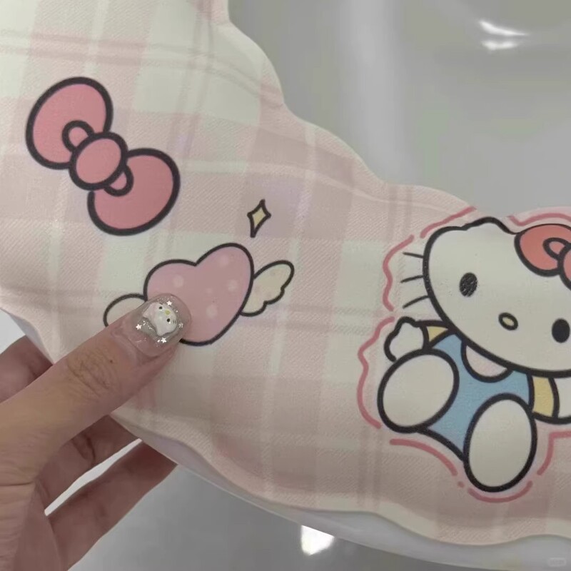 卡通kt黏贴马桶坐垫厕所卫生间坐便器垫圈马桶垫子坐便套抗菌防水|undefined