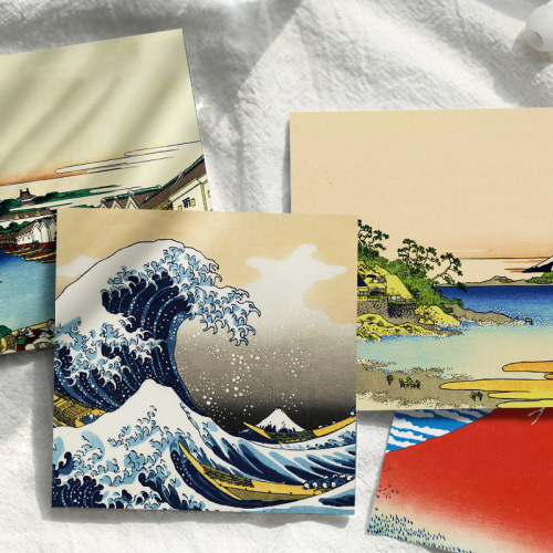 Ukiyo-e Thirty-Six Views of Mount Fuji by Katsushika Hokusai Notebook Art Hand Journal Note Pad Decor Non-adhesive