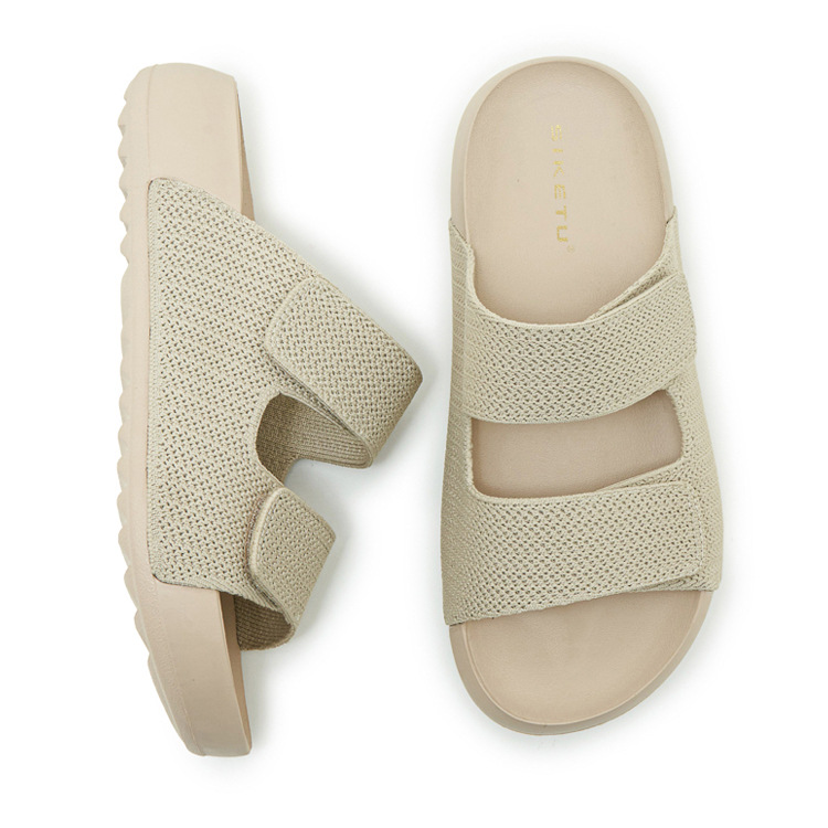 Dép sandal nữ quai chữ V đế dày EVA chống trượt — màu đen, màu hồng, màu kaki, màu mơ chi tiết 35