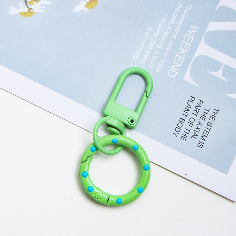 [Green] Door buckle + polka dot spring buckle