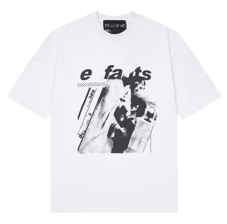 Enfants Riches Déprimés T-shirt Portrait Graphic White