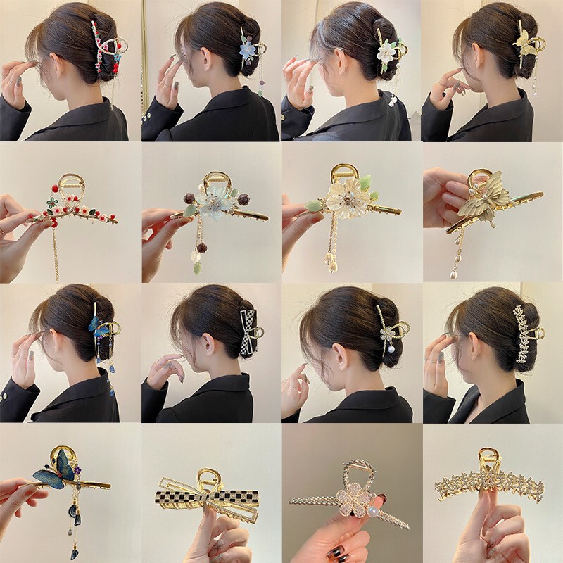 (Clearance does not return or change) Metal Grab Clip Large Hairpin Back Head Disc Hair Shark Clip Hair Grab (Clearance does not return or change) Metal Grab Clip Large Hairpin Back Head Disc Hair Shark Clip Hair Grab