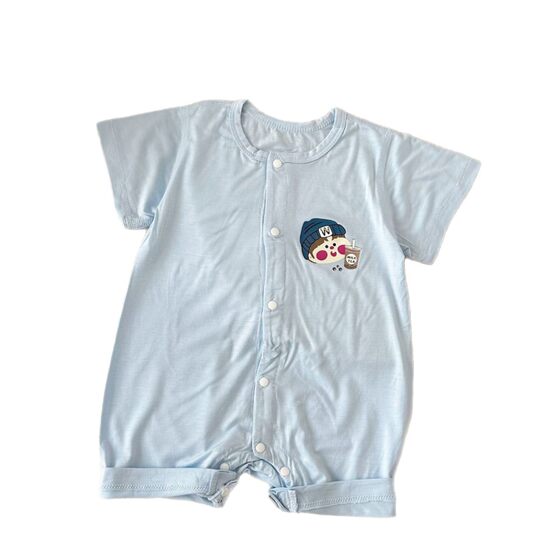 YM2605 infant summer new short sleeve boneless silk jumpsuit a generation of hair