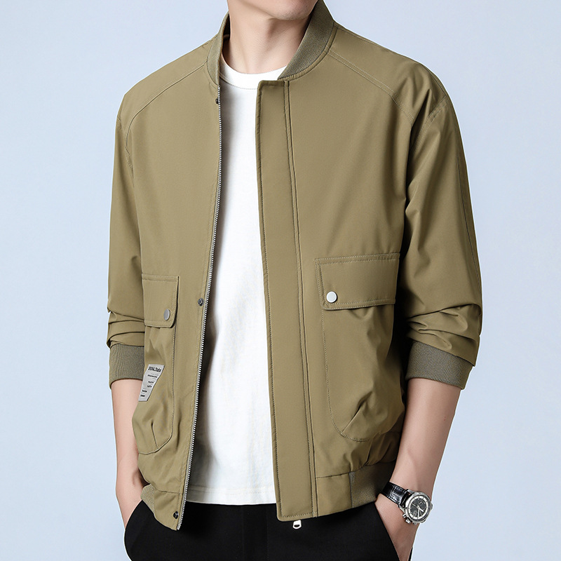 Primavera y otoño nuevo tipo de chaqueta de béisbol hombre chaqueta casual coreana primavera y otoño chaqueta corta de moda chaqueta de trabajo de hombre