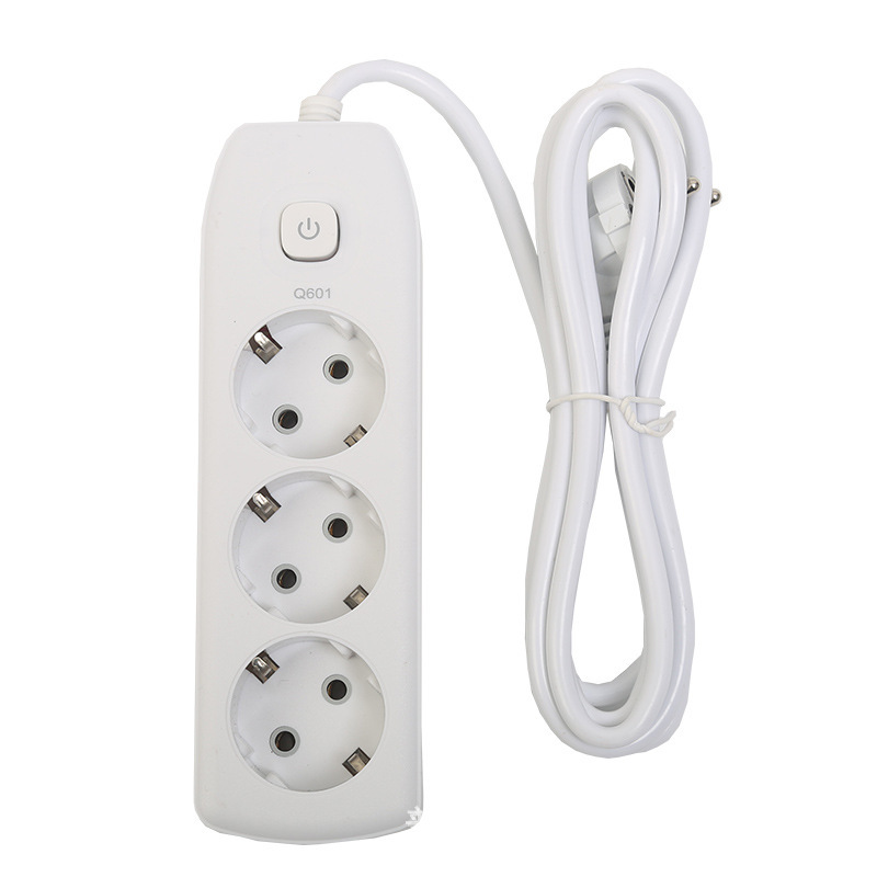 Enchufe multifuncional de fábrica de OEKON Rusia enchufe de oficina estándar europeo neutro bolsa interruptor de control general mezcla de blanco y negro