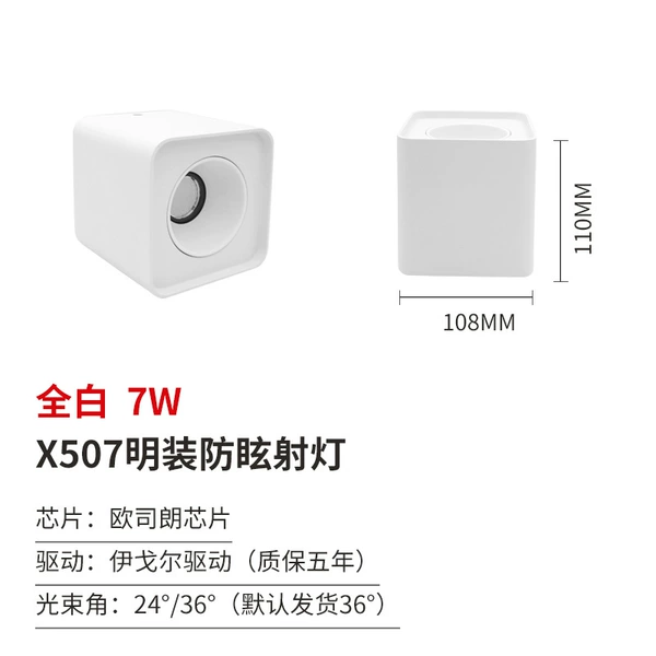 Single head 7W white + white quality warranty for five years