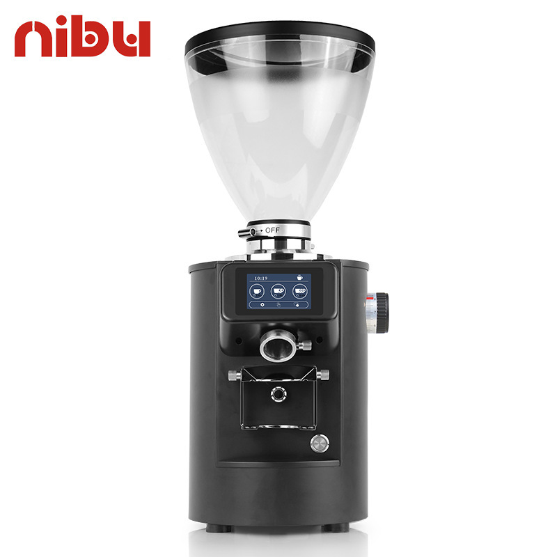 Nibu Large Commercial Coffee Grinder K83 Italian Quantitative Coffee Grinder Titanium Alloy Flat Knife 90MM