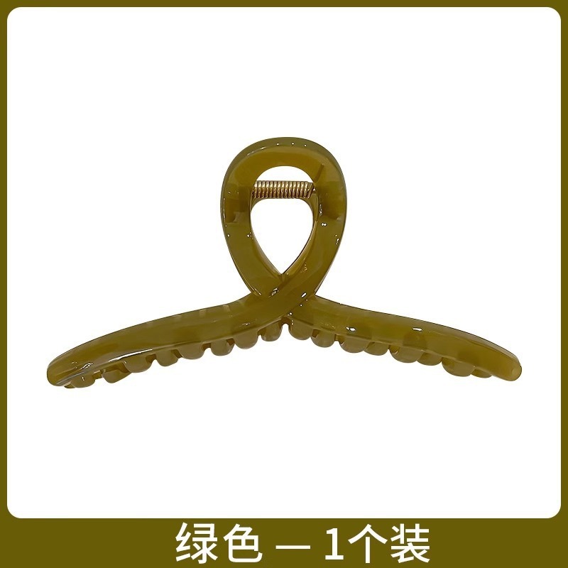 气质抓夹超大号发量多新款简约发夹后脑勺鲨鱼夹卡通小狗饼干头饰|undefined