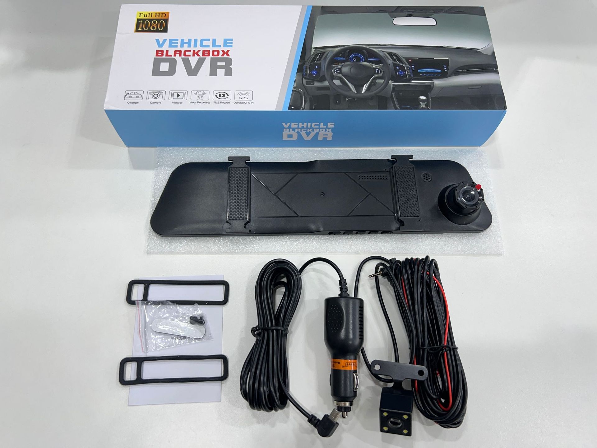 New private model 4.5 inch rearview mirror driving recorder HD 1080P front and rear double lens reversing Image wholesale