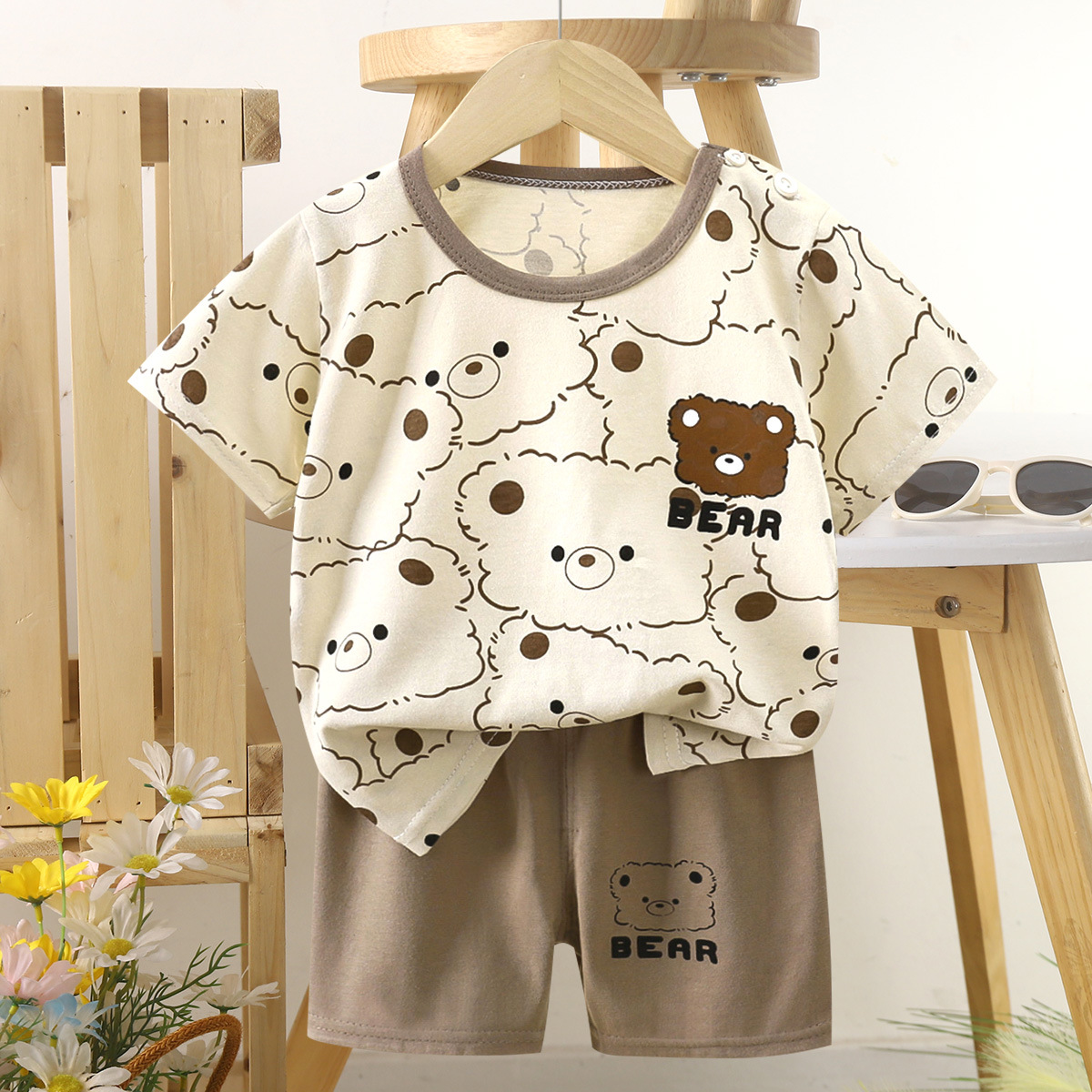 B57-full-print khaki bear BEAR