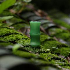 IYR7有竹 · 竹節小酒杯茶室玉色迷你手工茶杯高硼硅玻璃25ml