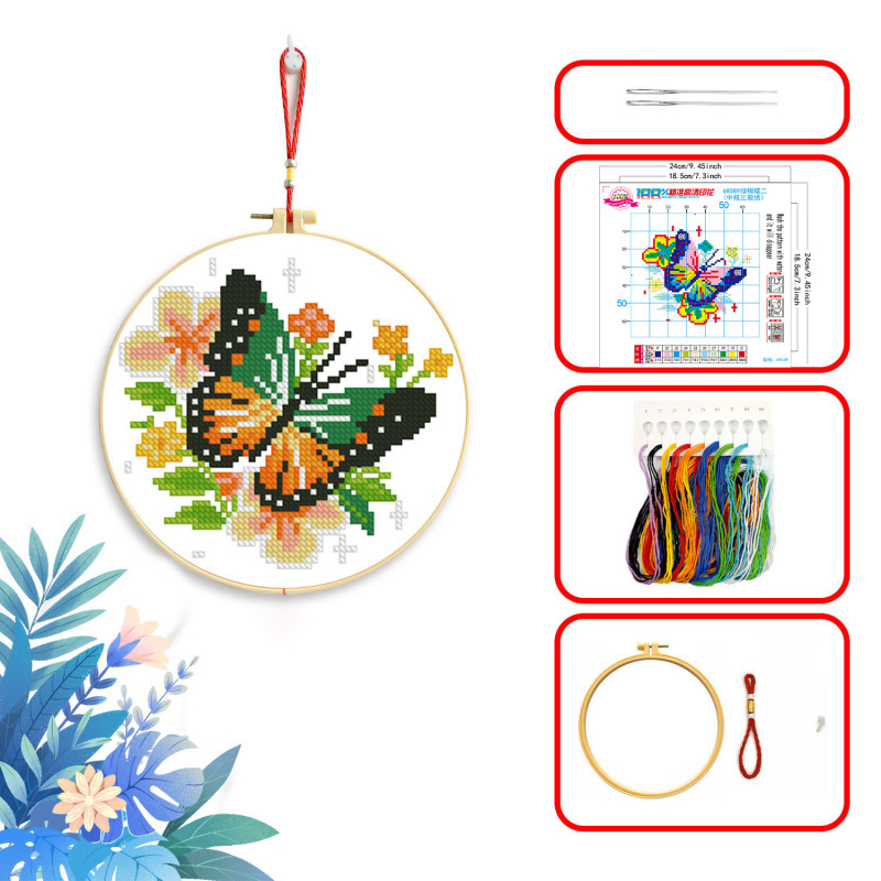 Mona Lisa Royal Cross Stitch Butterfly Collection Nueva decoración simple Entrada hecha a mano Sala de estar Punto de cruz Piezas pequeñas image 9