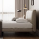 Italian Minimalist Leather Bed Internet Celebrity Master Bedroom 1.8 m Double Bed Light Luxury Soft Leather Art Bed Modern Simple Wedding Bed